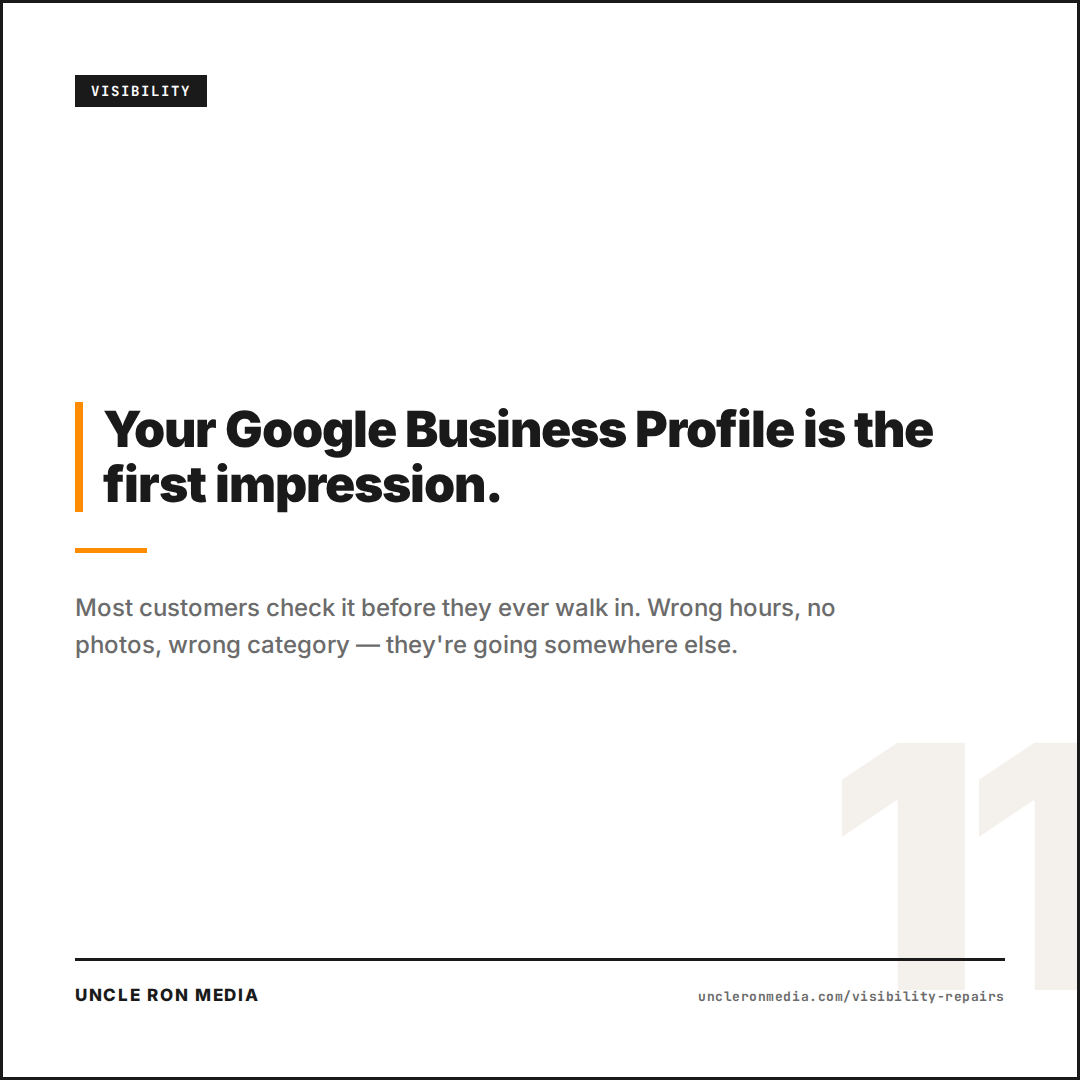 Your Google Business Profile is the first impression