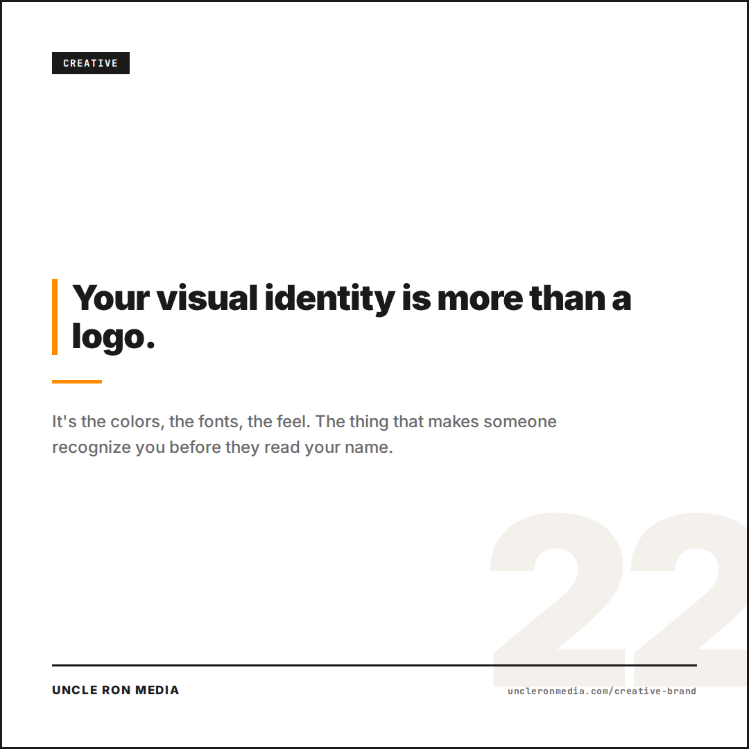Your visual identity is more than a logo