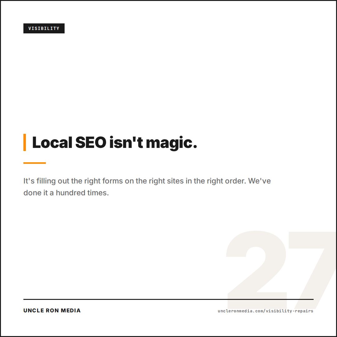Local SEO is not magic