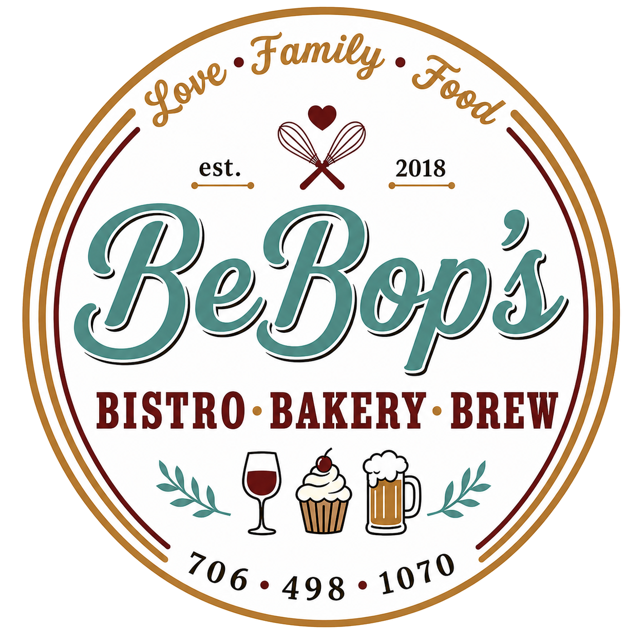 BeBop&rsquo;s Bistro Bakery Brew logo