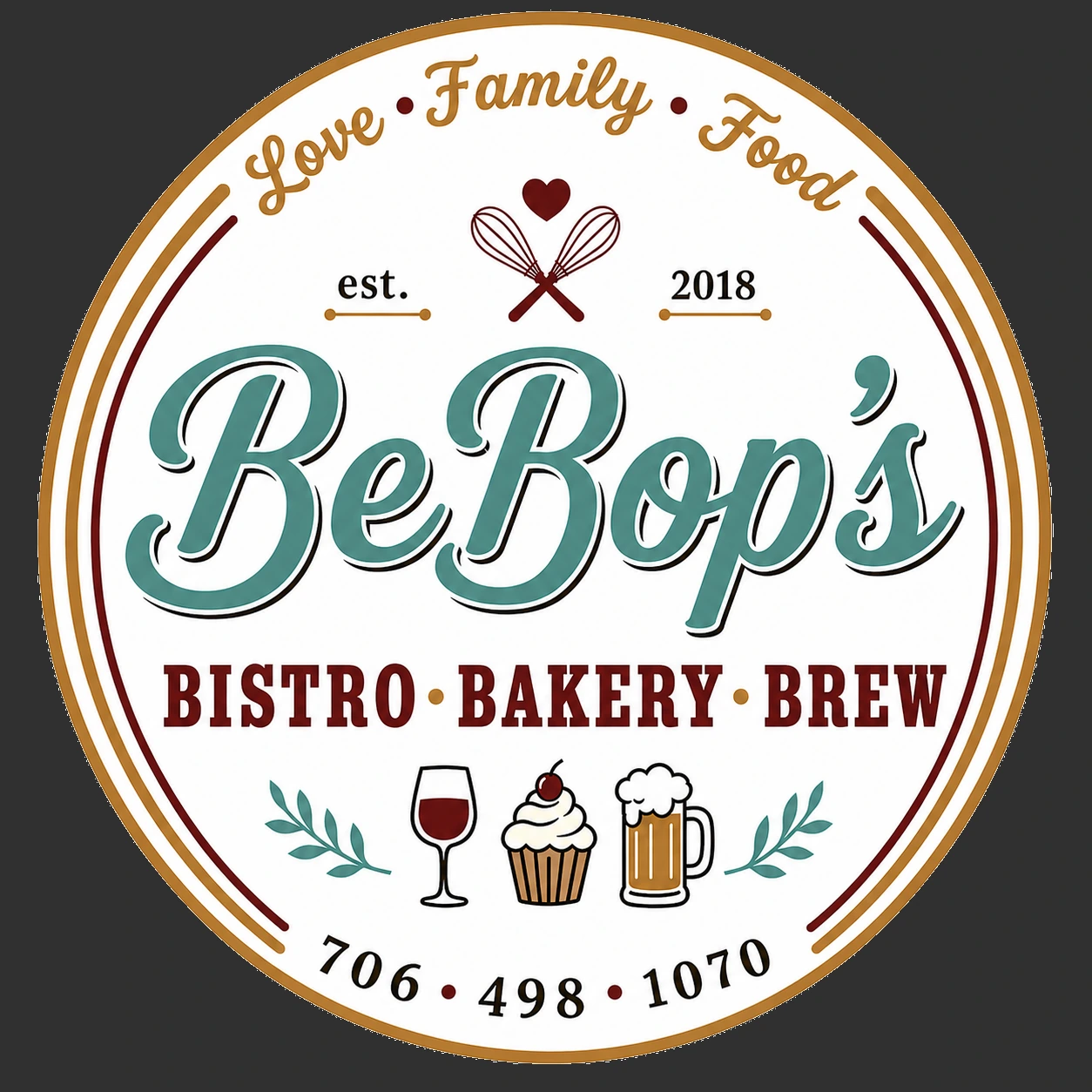 BeBop&rsquo;s Bistro Bakery Brew logo